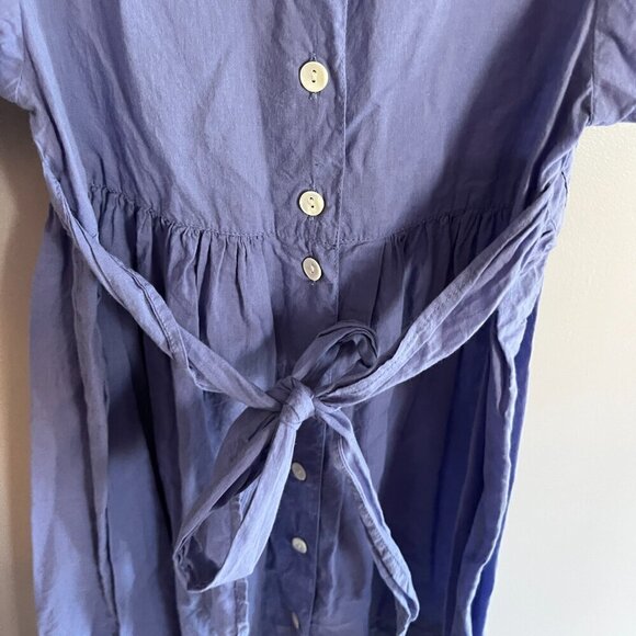 April Cornell dress Girls Periwinkle Blue Floral Cotton Size 3-4 "Cornelloki" - Picture 11 of 11